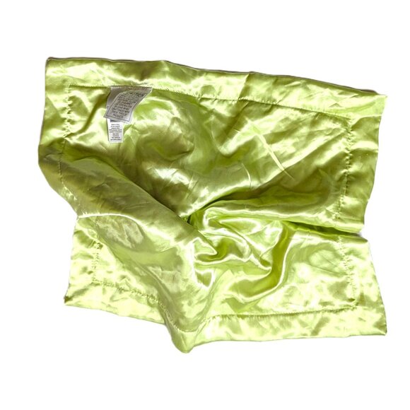 2010 Carter's Baby Frog Security Blanket Plush Stain I Love HUGS 16x16" Green - Picture 4 of 5